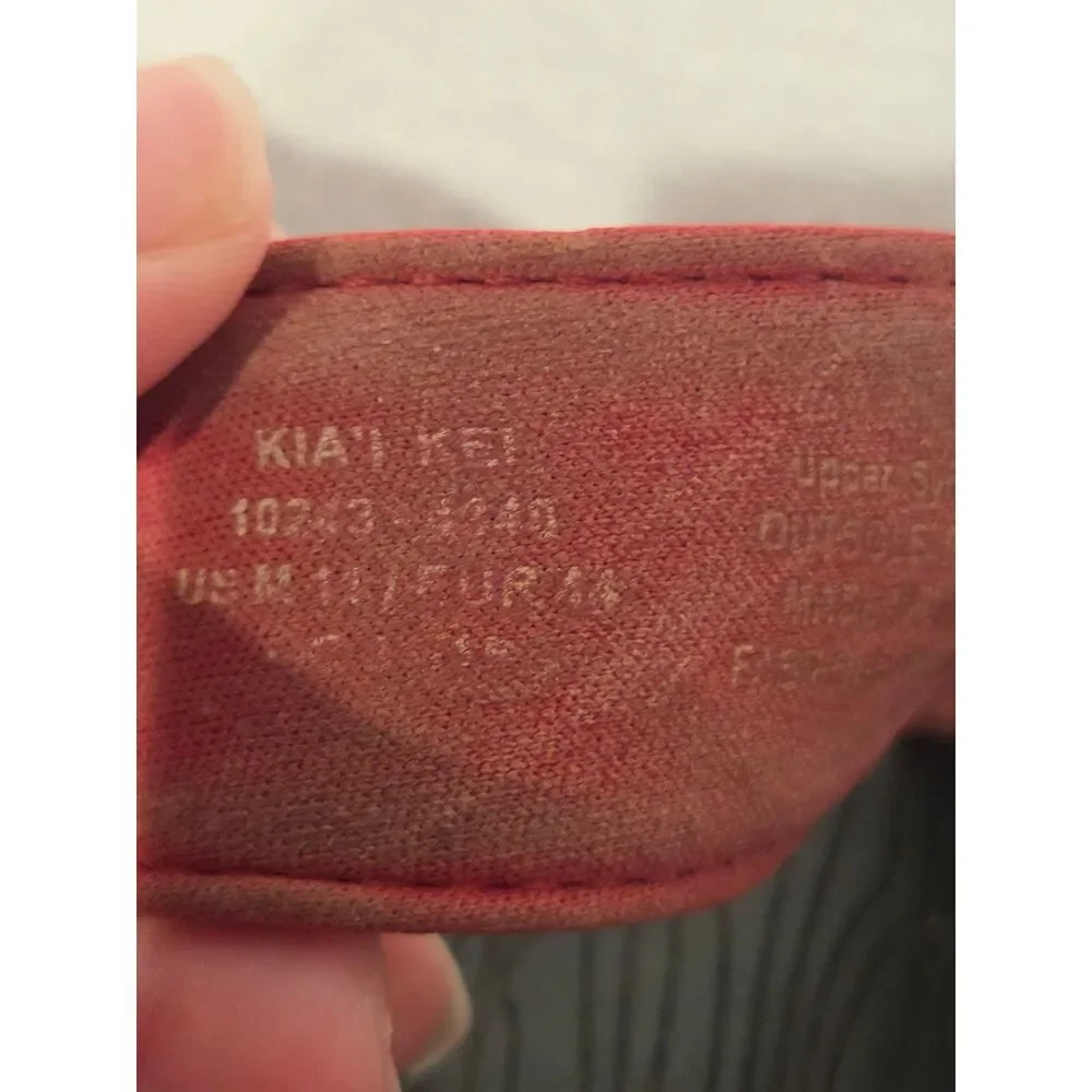 Olukai Kai'i HLA Mens Sandals Flip Flops Red Black Hawaii Lifeguard sz 11